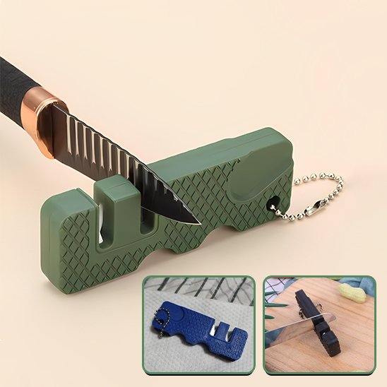 Aiguiseur couteau petit et pratique vert