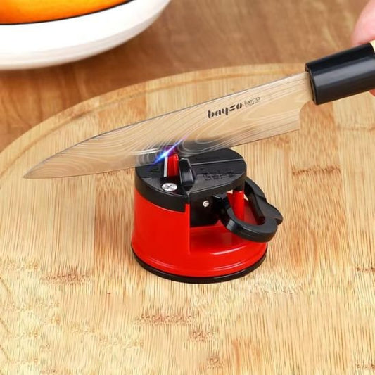 aiguiseur couteau rouge antiderapant 