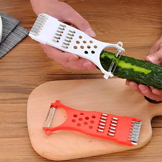 Coupe légumes en plastique  avec lames en acier inoxydable avec qualité supérieur 