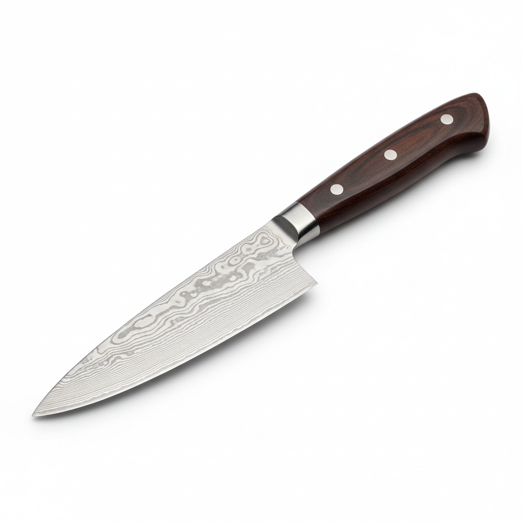 Couteau Santoku acier damas