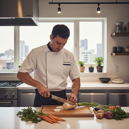 Chef utilisant Santoku