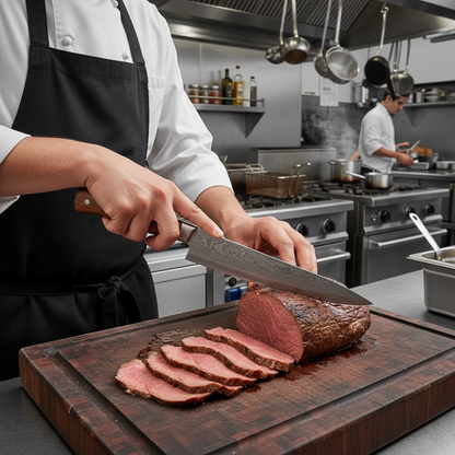 Chef utilisant Gyuto